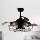 42" Industrial Downrod Mount Ceiling Fan with Lighting and Remote Control