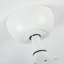 42" Modern Downrod Mount Crystal Ceiling Fan with Lighting and Remote Control