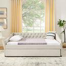 Upholstered Daybed With USB Charging & Pull Out Bed