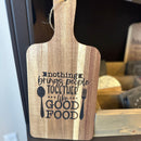 Laser Engraved Acacia Wood Cutting Board – Kitchen Decor, Cheeseboard, Gift for Food Lovers