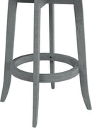 Bar Height Swivel Stool 30 Inch Blue Wire Brush Finish