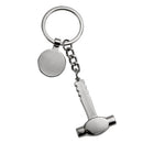 Hammer Keychain with Engraving Tag, 4.25"