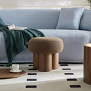 Brown Mushroom Stool Ottoman Footrest 16.54 Inches