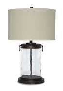 Tailynn - Glass Table Lamp  - Clear / Bronze Finish