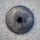 Antique Bronze 28 lbs Round Concrete Umbrella Stand Base Weight