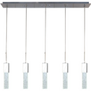 Rectangular Crystal Chandelier // 5 Light