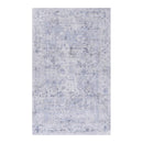 Maval - 6' X 9' Washable Area Rug - Blue / Cream