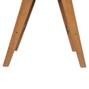 27' Height, Cream Woven Cane Plastic Backrest Bar Stool - Foam-Padded Fabric Seat & Durable Rubberwood Frame
