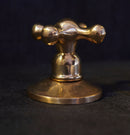 Unlacquered Brass Gooseneck Deck Mounted Kitchen Faucet