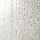 Carrara White Basketweave Pattern 12"x12" Honed Marble Mesh-Mounted Mosaic Tile- MSI Collection