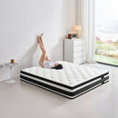 12 Inch Queen Size Breathalle Cool Cover Oekotex-100 Memory Foam Individual Pocket Spring Hybrid Mattress