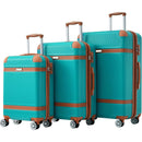 Hardshell Luggage Sets 3 Piece double spinner 8 wheels Suitcase with TSA Lock Lightweight 20"24"28"