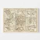 Vintage Map of Boston, Massachusetts 1747