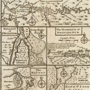 Vintage Map of Boston, Massachusetts 1747