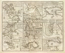 Vintage Map of Boston, Massachusetts 1747