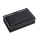Black Leather Jewelry Box 12" X 6.75"