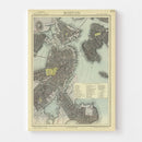 Vintage Map of Boston, Massachusetts 1883