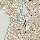 Vintage Map of Boston, Massachusetts 1893