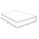 Sommet 13-inch Twin Bamboo Euro Top Memory Foam Hybrid Mattress