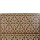 Outdoor & Indoor Privacy Screen Metal Privacy Screen 76' H×48' W, Freestanding Decorative Privacy Screen for Deck Balcony Patio, Privacy Fence Panels for Outside Lawn Garden PS115 BROWN