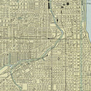 Vintage Map of Chicago, Illinois 1889