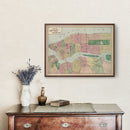 Vintage Map of Brooklyn, New York 1873