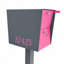 UpTown Box Locking Package Dropbox in TEXTURED GRAY METALLIC - Modern Mailbox