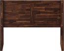 Rustic Solid Wood Headboard With USB Charging Station