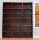 Traditional Oak Bookcase 84 Inch Tall With 18 Shelves
