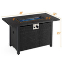 Alora 43-Inch 50K BTU Outdoor Patio Propane Gas Fire Pit Table (SAK18745)