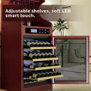 Nuvia Luxury 43-Bottle Freestanding Low Noise Wine Cooler Cabinet (SAK56084)