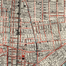 Vintage Map of New York City, New York 1880