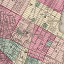 Vintage Map of New York City, New York 1873