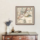 Vintage Map of New York City, New York 1836