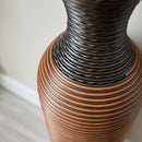 Desktop Vase, Brown Decorative Floor Vase, Classic and Neat Floor Vase, High Independent Flower Stand, Artificial Vine Vase, PVC Floor Vase, Home Decoration Flower Stand Set of 3 pieces
