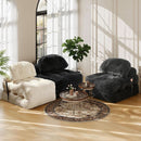 Dark Gray Folding Sofa Bed With Ergonomic Back Support