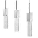 Rectangular Crystal Chandelier // 5 Light
