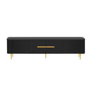 U-Can 78.7''Minimalist TV Stand for TVs up to 85 Inches, Modern Entertainment Center Media Console with 4 Spacious Cabinets for Living room(OLD SKU: SJ000125AAB)