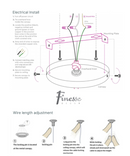 Suzhou LED Adjustable Chandelier // Chrome Finish