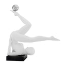 Emma Doll Sculpture // Matte White and Steel