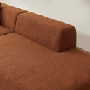 Modular Sectional Couch, Lambswool Fabric Modern L-Shape Sectional Sofa with Chaise Lounge, Living Room Upholstered 5-seater Corner Sofa Couch for Bedrooms, Apartment