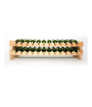 Stackable Custom Pine Wine Bottle Rack with Optional Tabletop Serving Stand