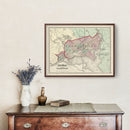 Vintage Map of Washington, DC 1874