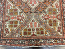 Wonderful Antique Persian Malayer Rug 4x6, Wool Hand Knotted Authentic Oriental Carpet, Very Fine