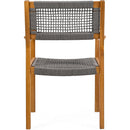 BRAIDED DINING CHAIR Dark Grey