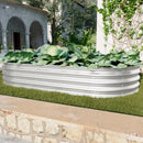 Galvanized Raised Garden Bed Kit, Heavy Duty, Rust-Resistant, 6x3x1ft, Silver