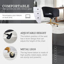 Velvet Home Office Chair 360 Degree Swivel Black Lux Velvet