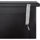 3 Drawer Cabinet with Hollow-Carved 3 Drawer Dresser Storage Chest with Metal Handles For Entryway Living Room Bedroom