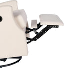 Omma Swivel Glider Rocking Recliner Cream Upholstered 3In1