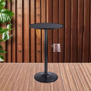 Obsidian Bar Height Pub Table With Industrial Strength
